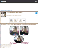 Tablet Screenshot of ameliie31.skyrock.com