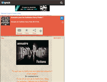 Tablet Screenshot of annuair-fanfiction-hp.skyrock.com