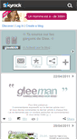 Mobile Screenshot of gleeman.skyrock.com