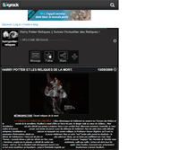 Tablet Screenshot of harrypotter-reliques.skyrock.com