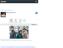 Tablet Screenshot of anne-frank.skyrock.com