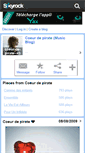 Mobile Screenshot of coeur-de-pirate--x3.skyrock.com
