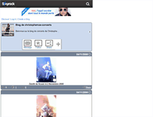 Tablet Screenshot of christophemae-concerts.skyrock.com