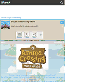 Tablet Screenshot of animalcrossing-officiel.skyrock.com