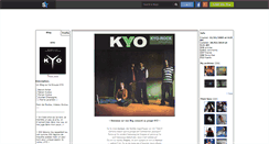 Desktop Screenshot of kyo-rock.skyrock.com