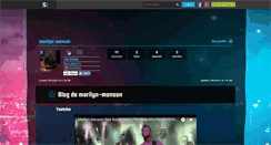 Desktop Screenshot of marilyn-manson.skyrock.com