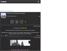 Tablet Screenshot of annuaire-poudlard.skyrock.com