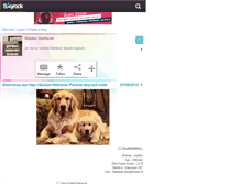 Tablet Screenshot of gloden-retriever-forever.skyrock.com