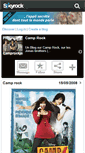 Mobile Screenshot of camprockjonas.skyrock.com