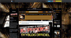 Desktop Screenshot of joprodige-officiel.skyrock.com