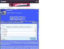 Tablet Screenshot of europapark.skyrock.com