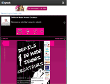 Tablet Screenshot of defilejeunescreateurs.skyrock.com