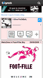 Mobile Screenshot of foot-fille.skyrock.com