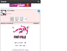 Tablet Screenshot of foot-fille.skyrock.com