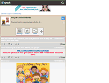 Tablet Screenshot of collectiontetines.skyrock.com