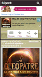 Mobile Screenshot of cleopatre-musique.skyrock.com
