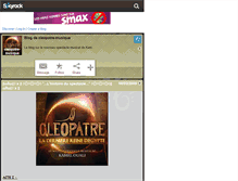 Tablet Screenshot of cleopatre-musique.skyrock.com