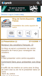 Mobile Screenshot of centre-equestre-france.skyrock.com