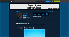 Desktop Screenshot of patch0811.skyrock.com