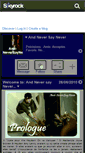 Mobile Screenshot of and-neversaynever.skyrock.com