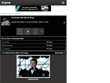 Tablet Screenshot of chriistophe-mae-officiel.skyrock.com