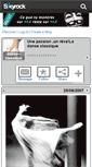 Mobile Screenshot of danse--classique.skyrock.com