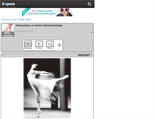 Tablet Screenshot of danse--classique.skyrock.com