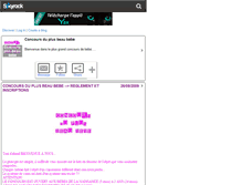 Tablet Screenshot of concours-plus-beau-bebe.skyrock.com