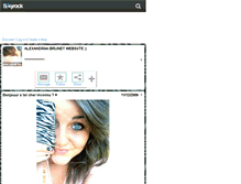 Tablet Screenshot of alexandraaxbrunet.skyrock.com