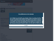 Tablet Screenshot of music-simple-plan.skyrock.com