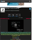 Tablet Screenshot of death-note-of-kira.skyrock.com