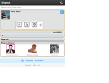 Tablet Screenshot of harry-styles.skyrock.com