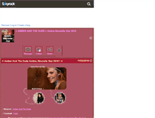 Tablet Screenshot of ambre-nouvelle-star.skyrock.com
