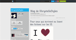 Desktop Screenshot of khrystellestyles.skyrock.com