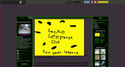 Desktop Screenshot of geckoleopardclub.skyrock.com