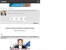 Tablet Screenshot of cody-simpson.skyrock.com