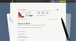 Desktop Screenshot of lumieredumonde.skyrock.com