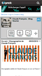 Mobile Screenshot of claude-francois-source.skyrock.com