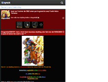 Tablet Screenshot of dragonball260191.skyrock.com
