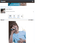 Tablet Screenshot of j-bieber-fiction.skyrock.com