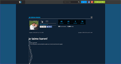 Desktop Screenshot of je-taime-karen.skyrock.com