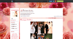 Desktop Screenshot of mariagesdestars.skyrock.com