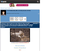Tablet Screenshot of cynthiabachelore.skyrock.com