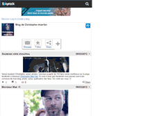 Tablet Screenshot of christophe--mae-fan.skyrock.com