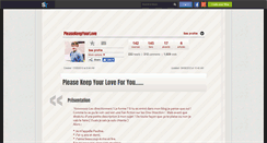 Desktop Screenshot of pleasekeepyourlove.skyrock.com