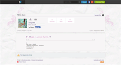 Desktop Screenshot of miss-lux.skyrock.com