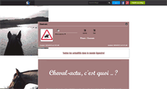 Desktop Screenshot of cheval-actu.skyrock.com