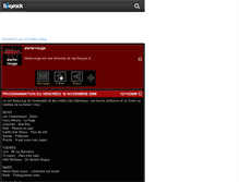 Tablet Screenshot of alerte-rouge.skyrock.com