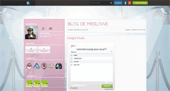 Desktop Screenshot of misslovve.skyrock.com