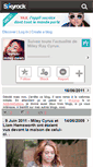 Mobile Screenshot of cyrus-miley-news.skyrock.com